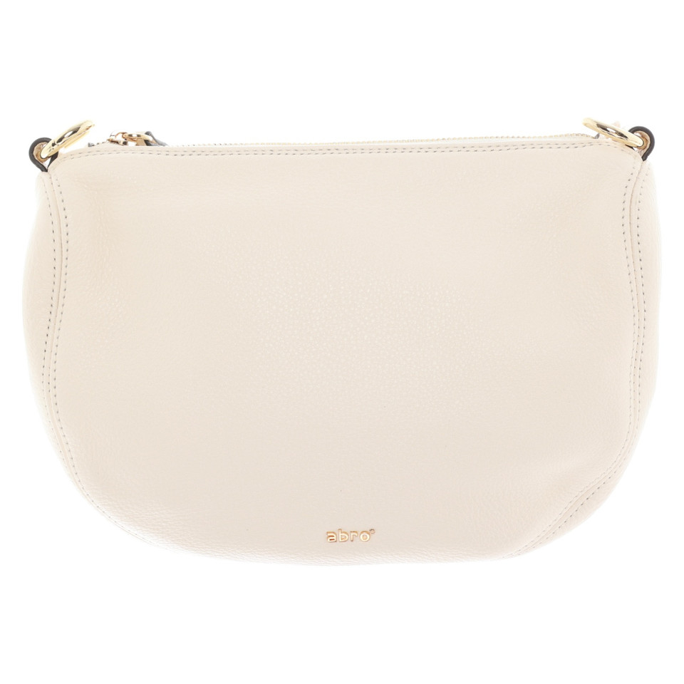 Abro Shoulder bag Leather in White