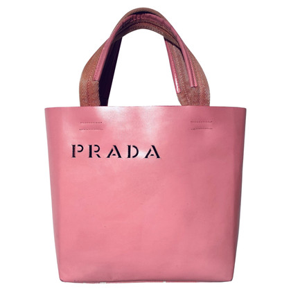 Prada Handtasche aus Leder in Rosa / Pink