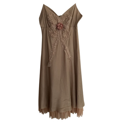 Tara Jarmon Dress Silk in Beige