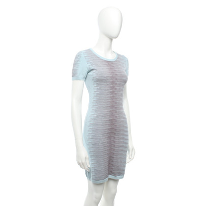French Connection Knit dress in light blue / grey