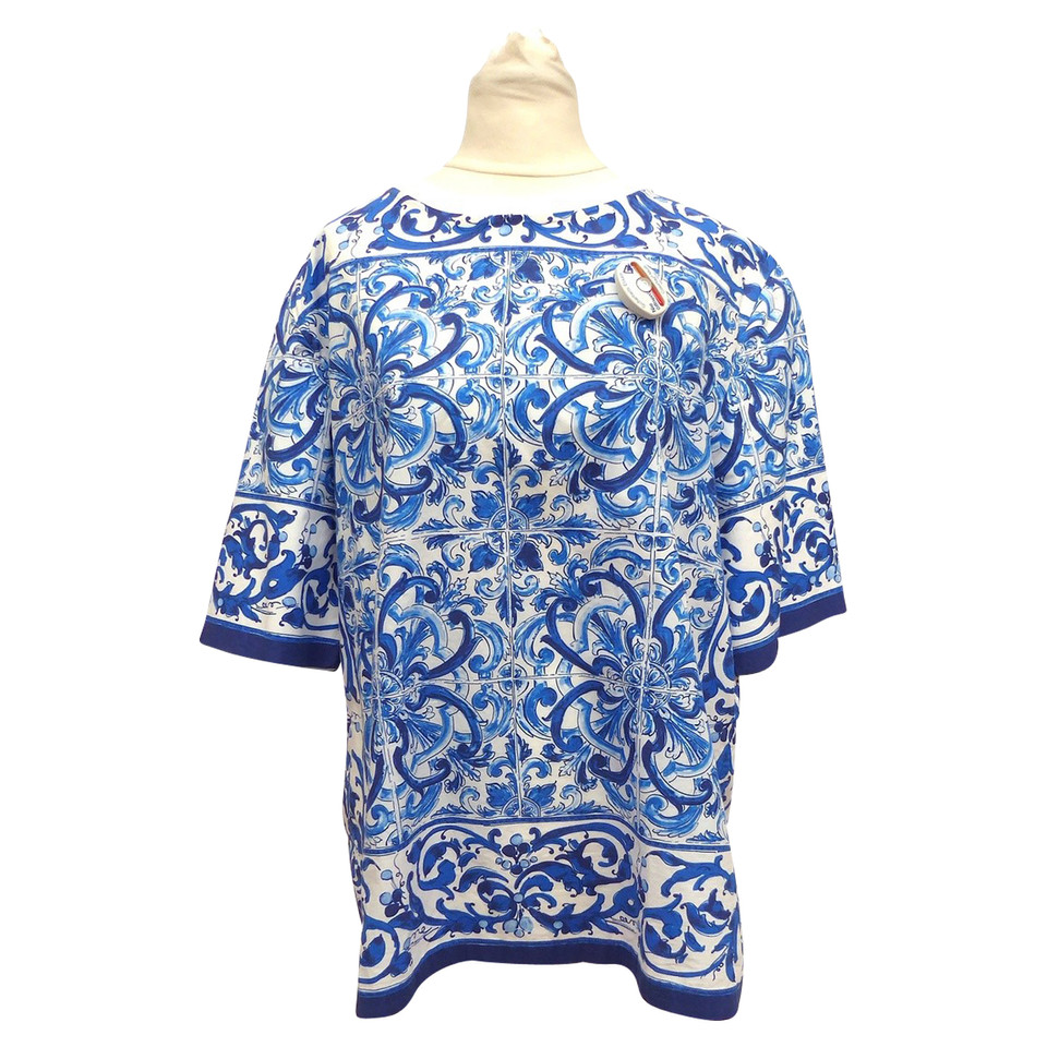 Dolce & Gabbana Chemise en coton avec imprimé