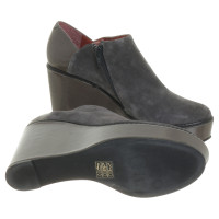 Paco Gil Wedge ankle boots with material mix