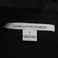 Diane Von Furstenberg Velvet shorts with lace