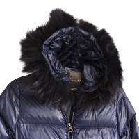 Duvetica Quilted jacket with fur collar
