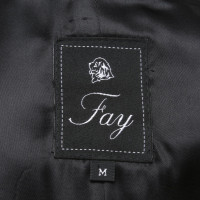 Fay Coat in black and white
