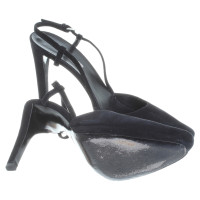 Jil Sander Sling-Backs in Schwarz