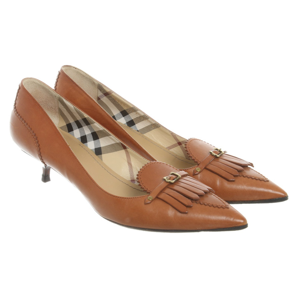 Burberry Pumps/Peeptoes Leather in Brown