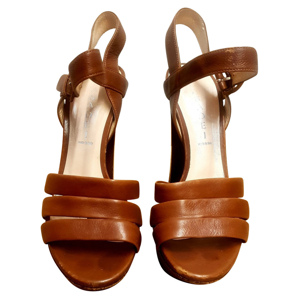Casadei Sandals Leather in Brown