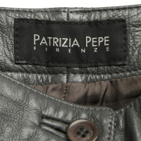 Patrizia Pepe Pantaloni di pelle in grigio