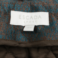 Escada Gewatteerde rok met drie-kleurenpatroon