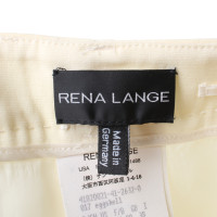 Rena Lange Hose aus Wolle in Creme