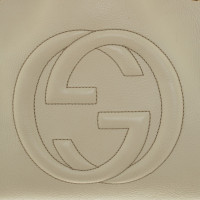 Gucci Soho Tote Bag Leer in Crème