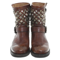 Bash Dark brown ankle boots leather