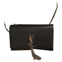 Saint Laurent "Monogram Crossbody Bag" in crocodile optica