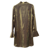 Just Cavalli Kleid aus Seide in Gold
