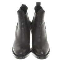 Acne Black leather ankle boots