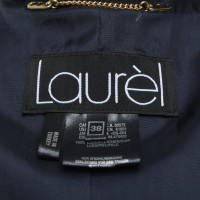 Laurèl Lederen jas in donkerblauw