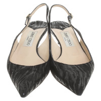 Jimmy Choo Pumps/Peeptoes aus Leder in Schwarz