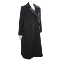 Hermès Jacke/Mantel aus Wolle in Grau
