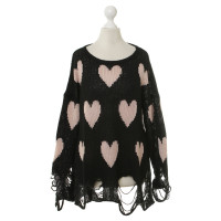 Wildfox Knitted jumper with heart pattern