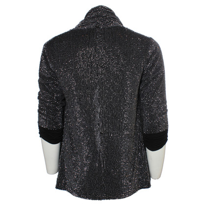 Theory giacca nera con paillettes argento