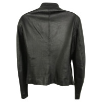Cerruti 1881 Black Leather Jacket