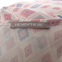 Hemisphere Silk top with pattern print