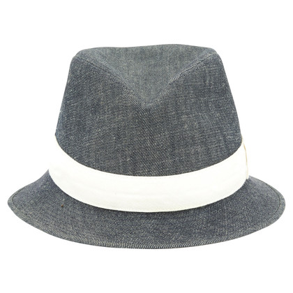 Hermès Chapeau/Casquette en Coton en Bleu