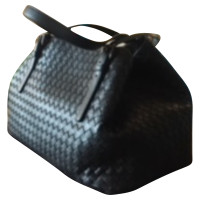 Bottega Veneta BORSA CESTA MEDIA IN INTRECCIATO NAPPA NERO