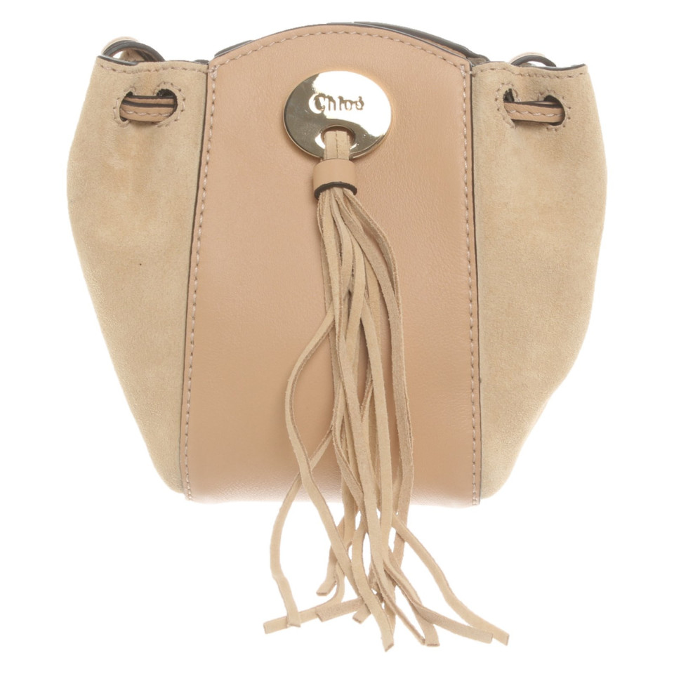 Chloé Umhängetasche aus Leder in Beige