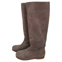 Shabbies Amsterdam Boots Suede in Beige