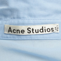 Acne Short sleeve blouse in light blue