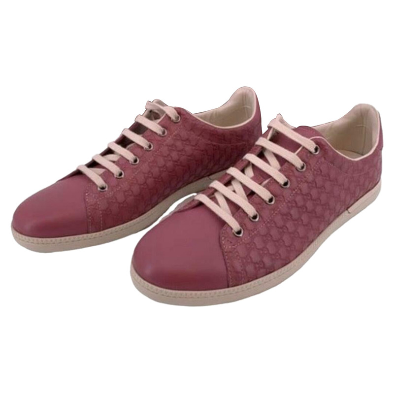 Gucci Trainers Leather in Pink - Second 
