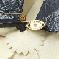 Chanel Brooch Leather in Cream