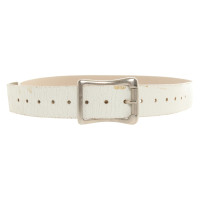 Ann Demeulemeester Belt Leather in White