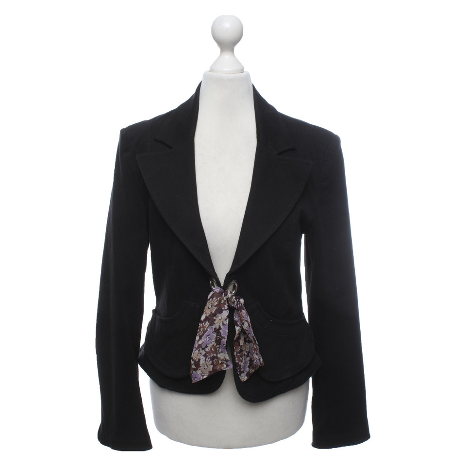 Alexander McQueen Blazer Katoen in Zwart