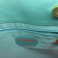 Chanel Tasche Kaviarleder teal