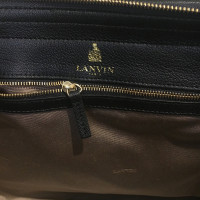 Lanvin Handtasche in Schwarz/Beige
