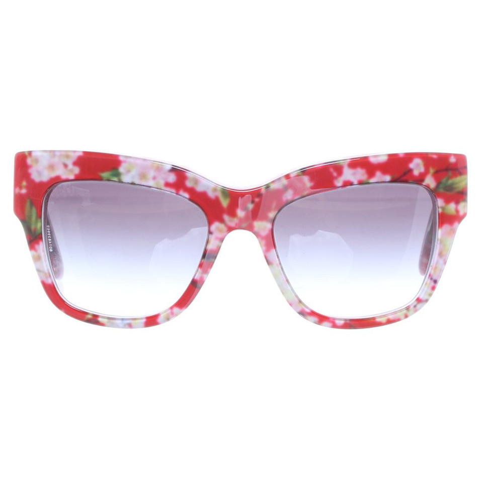 Dolce & Gabbana Sonnenbrille mit Blumenmuster