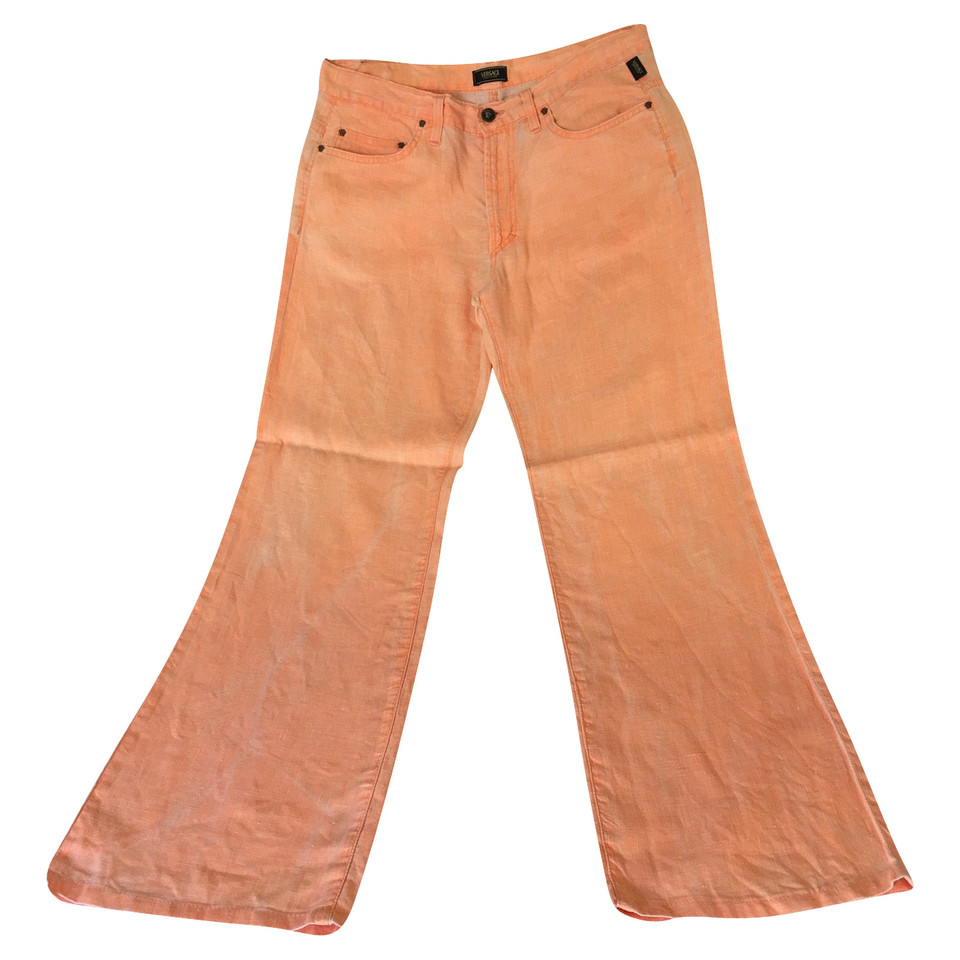 Versace Jeans aus Leinen in Orange