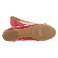 Christian Dior Chaussons/Ballerines en Cuir verni en Fuchsia