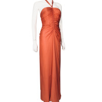 Alberta Ferretti Kleid aus Seide in Orange