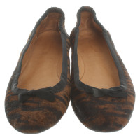 Isabel Marant Ballerinas mit Fellbesatz