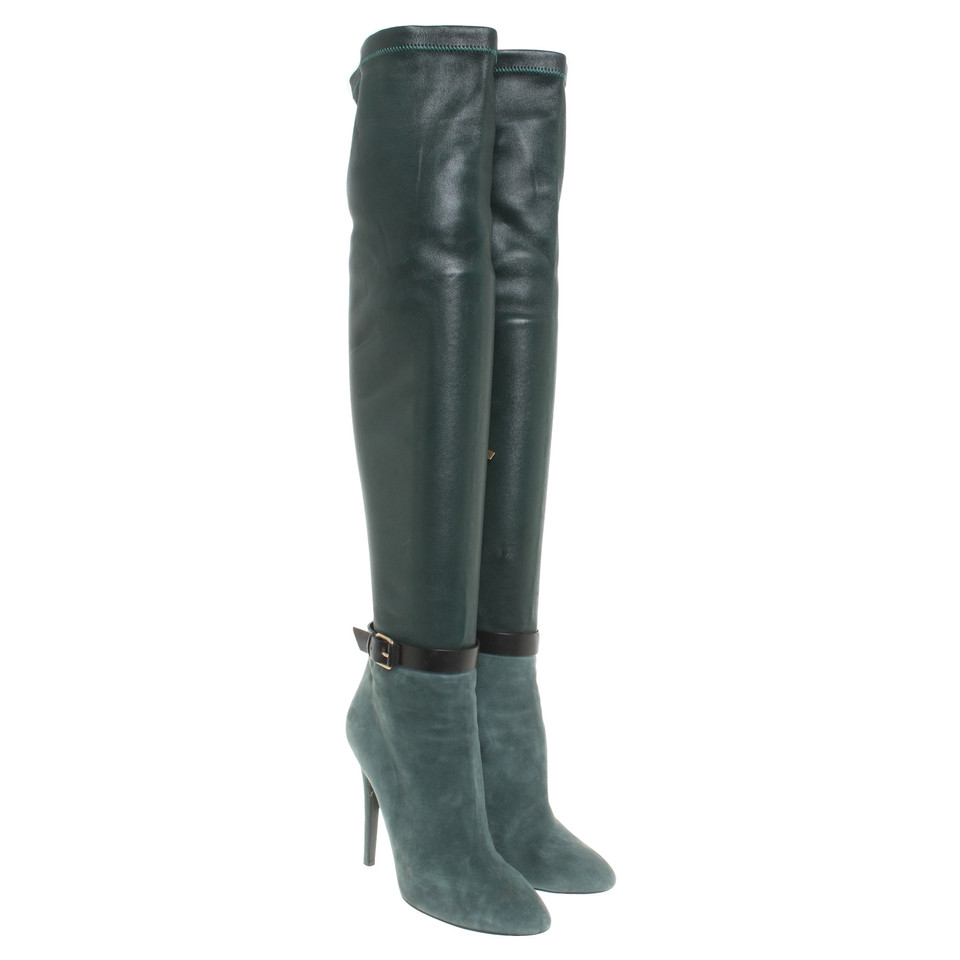 Jimmy Choo Overknee-Stiefel in Grün 