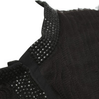 Givenchy Zijden blouse met tule en strass