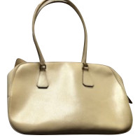 Prada Handtasche aus Leder in Creme