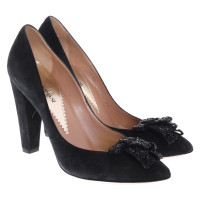 Armani Pumps/Peeptoes Suede in Black