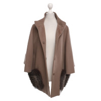 Andere Marke Jacke/Mantel aus Wolle in Taupe
