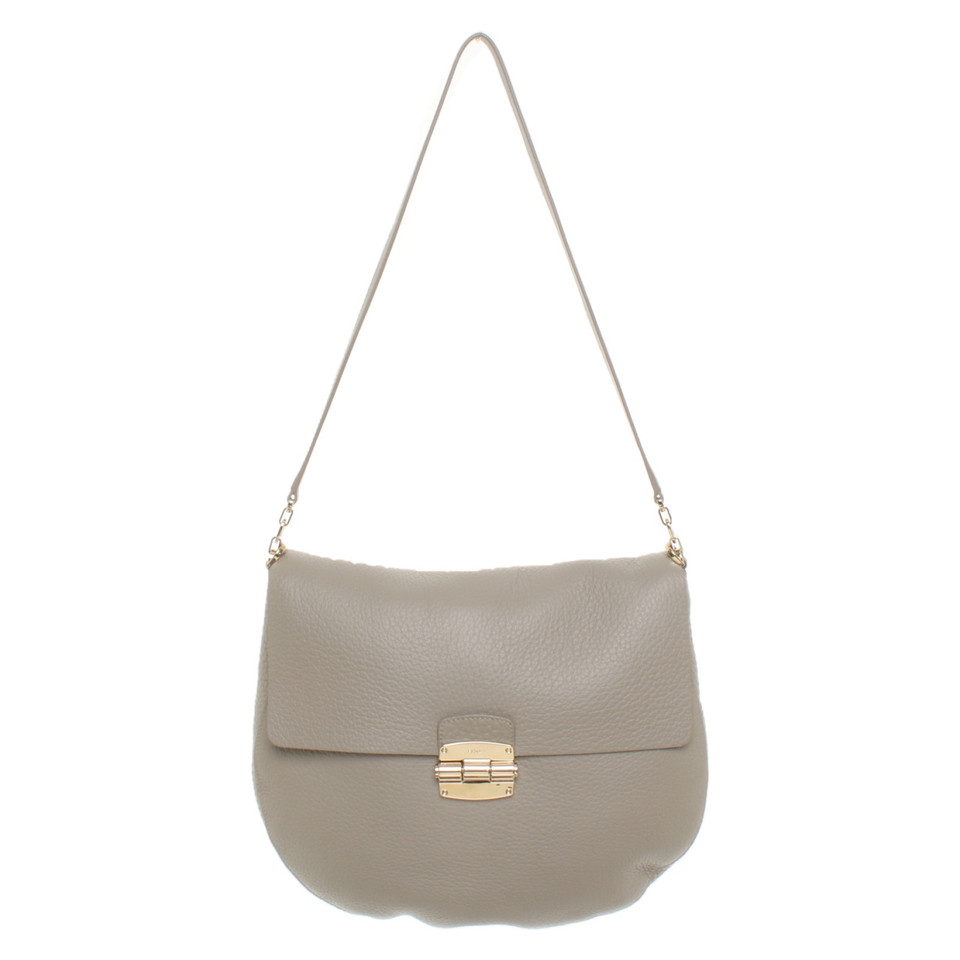 Furla Handtasche aus Leder in Grau