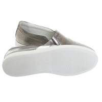 Lanvin Slippers/Ballerinas Leather in Grey